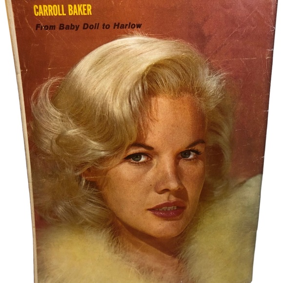 Screen Legends May 1965 James Dean Carroll Baker Fan Magazine Poster Vintage - Picture 16 of 16